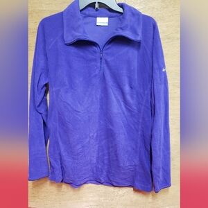 Columbia Ladies Purple 1/4 Zip Pullover XL